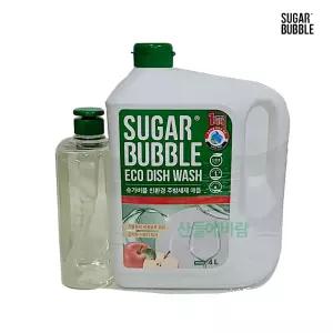 슈가버블 애플향 주방세제 4L+940ML 친환경세제