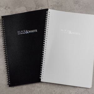옥스포드 블랙앤화이트 A5/B5/Letter 절취 스프링노트 80매 상철 좌철