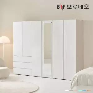 [BIF보루네오][착불]타키 2400 FF세트 장롱 장농 이불장 안방 작은방 원룸 서랍 거울 8자