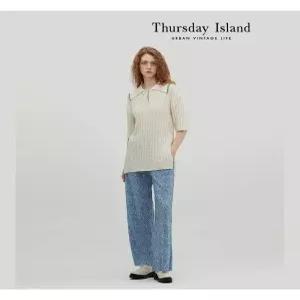 [써스데이아일랜드][Thursday Island] 씨네마 롱 하프슬리브 풀오버(T234MSW231W)
