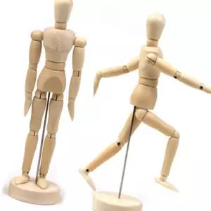 구체관절 인형 중20cm 원목 목각 사람모형 그림 마네킹 관절인형 스케치 데셍 크로키