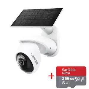 티피링크 Tapo C660 KIT 800만화소 태양광충전 무선 배터리 실외용 카메라 CCTV + micro SD 카드 256GB