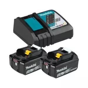 메온셀 마끼다 18V 배터리 충전기세트 DC18RC + BL1850B 5.0Ah 2개 세트