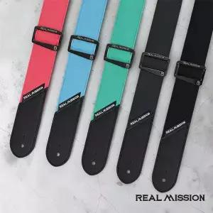 리얼미션 기타스트랩 베이스 일렉 통기타 스트랩 어깨끈 멜빵 락 Real Mission