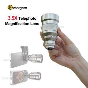 Fotorgear 3.5X 망원 확대 렌즈 17mm 스레드/T 마운트 스마트폰 콘서트 비디오 사진용 자동 초점 줌