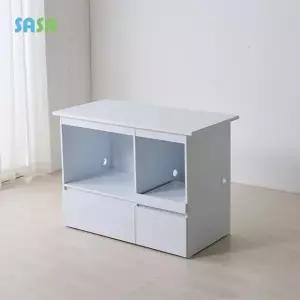올리아 LPM 1200 아일랜드 홈바 테이블 밥솥 주방 수납장 렌지대