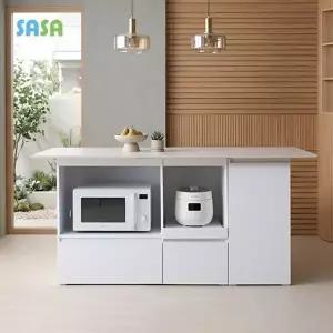 올리아 세라믹 1800 아일랜드 홈바 테이블 밥솥 주방 수납장 렌지...