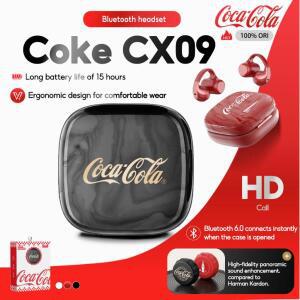 코카콜라 CX09 클립온 트루 무선 이어폰 블루투스 6.0 마이크가 장착된 헤드셋 러닝 운동용 야외 스포츠 헤