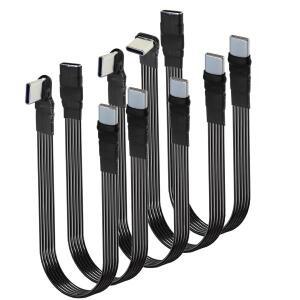 30CM USB Type-C 플랫 케이블 연장 FPC 90 ° 위/아래 각진 플러그