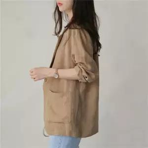여성자켓 자켓 가을자켓 무지 여자자켓 1컬러 데일리 린넨자켓