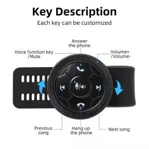 무선 스티어링 휠 원격 제어 버튼 자동차 라디오 DVD GPS 멀티미디어 네비게이션 볼륨 조절기 용 6 키
