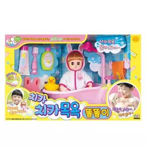 미미월드 똘똘이 치카치카 목욕 아기인형 물나오는샤워기 동생돌보기 목욕놀이 아기돌보기 장난감