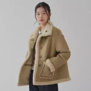 탑걸 리버시블 스웨이드 무스탕 자켓_T521OT838
