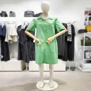 [올리비아로렌]올리비아로렌 카라 반팔 H라인 홑겹 원피스 vvcoa4m5161