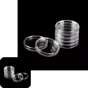 포에코 27mm 투명케이스 플라스틱 코인종류 캡슐 화폐수집 수납함 소품정리함 25mm 보관 100p 품 동전