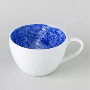 이천도자기 수작업 청화 풍경 커피잔 250ml