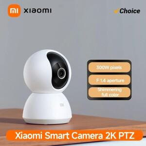 샤오미 스마트 홈 360 °   보안 카메라 Mi PTZ 2K 웹캠 1296P 3메가픽셀 AI 인체 감지 야간 투시 웹캠 앱