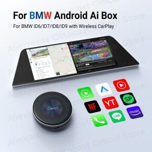 OTTOCAST OttoAiBox i3 안드로이드 13 AI 박스 무선 CarPlay 자동차 TV 박스 Spotify Netflix Google for B