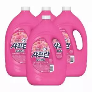 샤프란 실내건조 핑크 페스티벌 용기 3.1L 4개