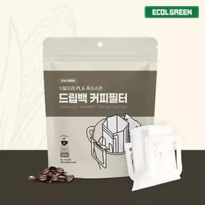 [텐바이텐]에콜그린 NO미세플라스틱 식물유래 커피 EB01 드립백필터 30매
