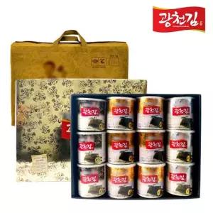 달인 광천김 선물세트 2호 (재래김캔 30g*6+파래김캔 30g*3+돌김캔 30g*3)