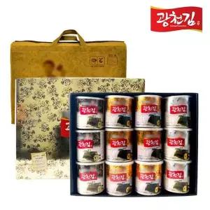 달인 광천김 선물세트 2호 (재래김캔 30g6+파래김캔 30g3+돌김캔 30g3)