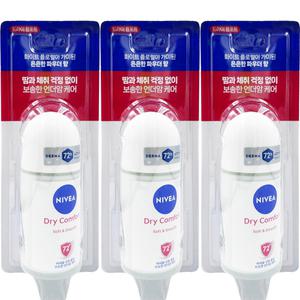 니베아 데오 드란트 롤온 드라이 컴포트50ml x3개  a3