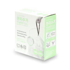 [에스이랜드]우림 끈이 있어 편리한 분리수거 비닐봉투 100L 50매