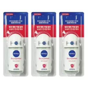 니베아 데오드란트 롤온 드라이컴포트 50ml 3개