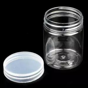 수납케이스 원형통 투명 수납 케이스 플라스틱 보관 4.8cm/100ml