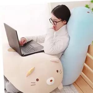 대형 모찌 집순이 뚱 인형 쿠션 90cm 60cm/애착 봉제