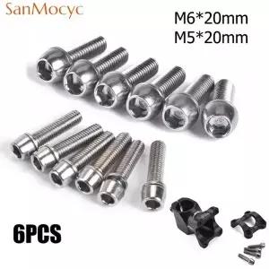 스테인리스강 MTB 자전거 핸들 바 스템 나사 육각 볼트 향상 액세서리 M5/M6