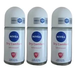 니베아 드라이 콤포트 롤온 파우더향 50ml 3개