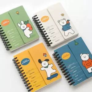 핑크풋 단어장 암기장 수첩 메모카드 학습 노트 꼬망 메모 지 카드 미니 수첩 노트 다이어리 연습장