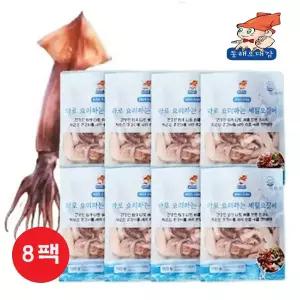 동해오대감 국내산 손질 오징어 절단 냉동 오징어채 홈쇼핑 100g 8팩