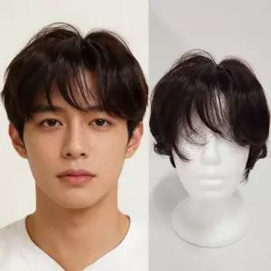 남자 통가발 내추럴 커트머리 헤어스타일