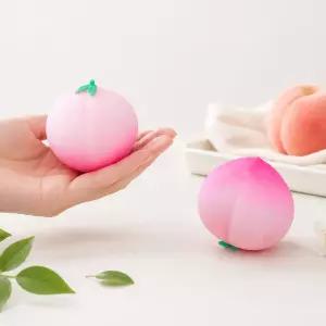 귀여운 복숭아 말랑이 과일모양 슬랑이 스트레스 해소 볼 1PCS 과일소품