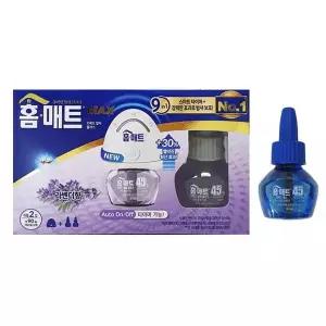 [셀러허브]홈매트 리퀴드 홈솔루션 라벤더 훈증기+리필45일2입+추가 45일1입 (S50358811)