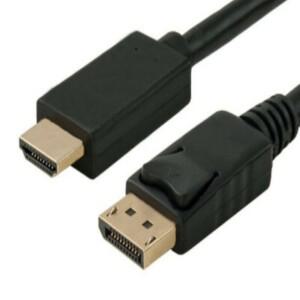 1.8m/3m DP HDMI 연결 와이어 4K 1080P 해상도 노트북 모니터 화면용 금도금 디스플레이포트 어댑터 케이블