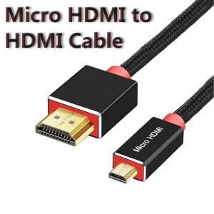 슐리안케이블 마이크로 HDMI 케이블 2.0 4K 60Hz 1080p 3D 1m 2m 3m 고속 어댑터 (카메라  태블릿  HDTV  P