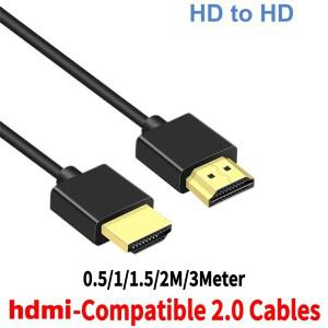 OD3.2 울트라 소프트 & 씬 hdmi-미니 소형 케이블  고속 4K@60Hz 18gbps 2160p 1080p 지원  초슬림 유연한