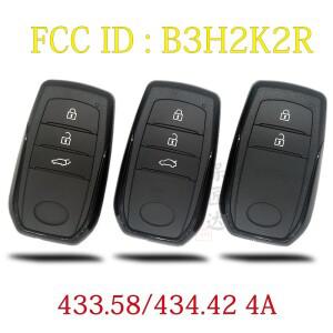 BaoJiangDd toyota호환 + YARIS CROSS COROLLA CAMRY 2024 원격 키 FCC ID: B3H2K2R 433/434MHZ ID4A에 적