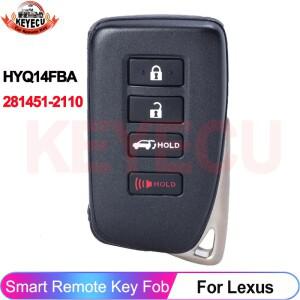 KEYECU FCC ID: HYQ14FBA 281451-2110 렉서스호환 LX570 NX200t   스마트 키 리모컨 314.3MHz