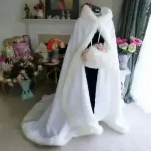 년 신상 겨울 인조 모피 망토 웨딩 파티 후드 신부 재킷/숄 액세서리