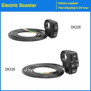 전기 자전거 스쿠터 라이트 스위치 DK226 Ebike 경적 바이크 오토바이 버튼은 방향 지시등 DK336을 제어할