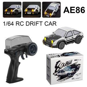 RC카 164 RC 드리프트카 AE86 미니 데스크탑 2 차량용 오프로드 무선 4륜 조종 4G 드리프팅 전동 완구 레이싱 구동