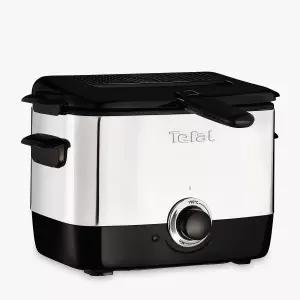 테팔 스테인리스스틸 미니튀김기 150°C~190°C 온도조절 간편세척 1000W 실버
