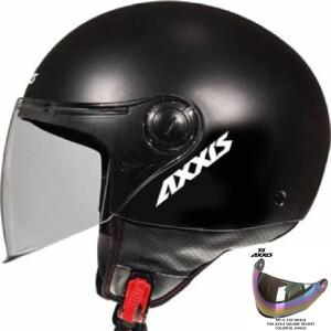 AXXIS MT-V-15/15B 바이크 오토바이 라이딩 헬멧 바이저 스퀘어 오픈 페이스  쉴드 교체 렌즈 액세서리