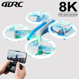 드론 4DRC 새 V33 8K 미니 360 FPV 보호 카메라 직업 쿼드콥터 광각 높이 WIFI HD RC 4K