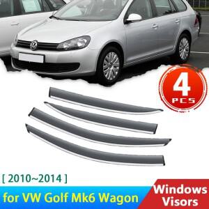 폭스 바겐 골프 Mk6 스테이션 왜건 VW 6 VI Variant 2010 ~ 액세서리 자동차 창 바이저 비 눈썹 앞 유리 용